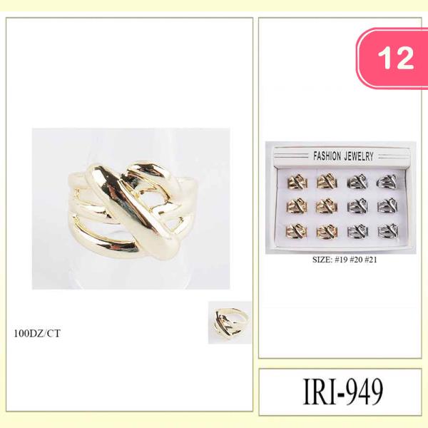 CHUNKY METAL KNOT RING (12 UNITS)