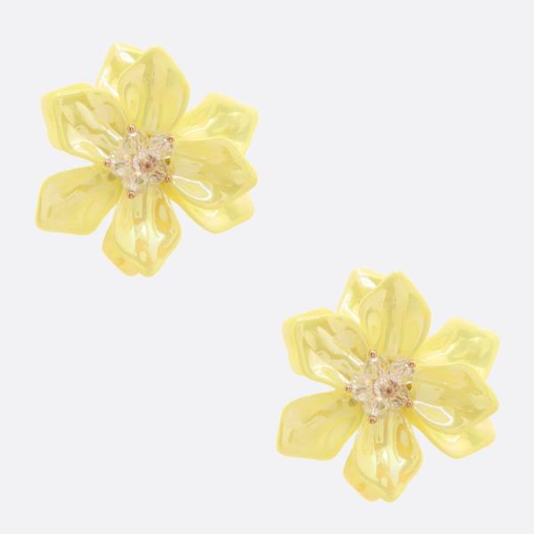 IRIDESCENT FLOWER EARRING