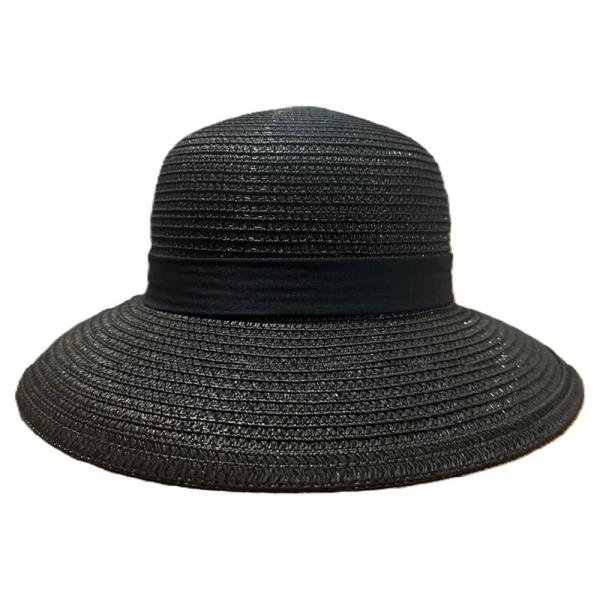 WOVEN CLOCHE SPLIT BRIM BOWKNOT HAT