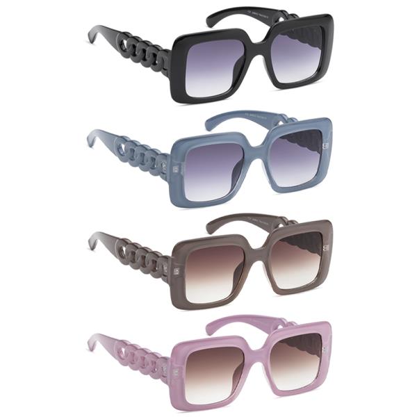 TRENDY SQUARE SUNGLASSES 1DZ