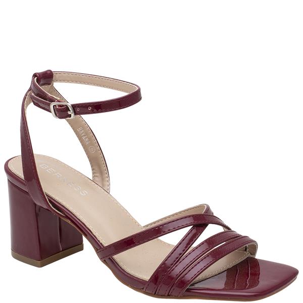 CROSSED MULTI STRAP MID HEEL SANDAL 12 PAIRS
