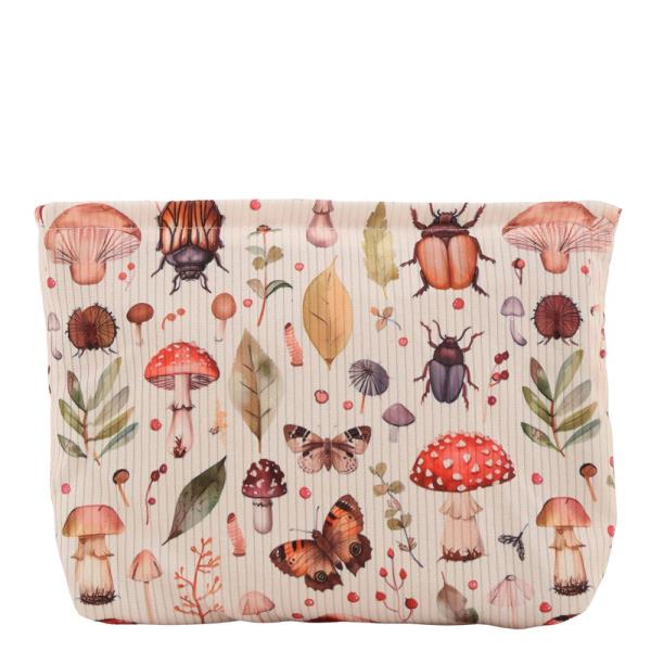 MUSHROOM BUTTERFLY PATTERN POUCH