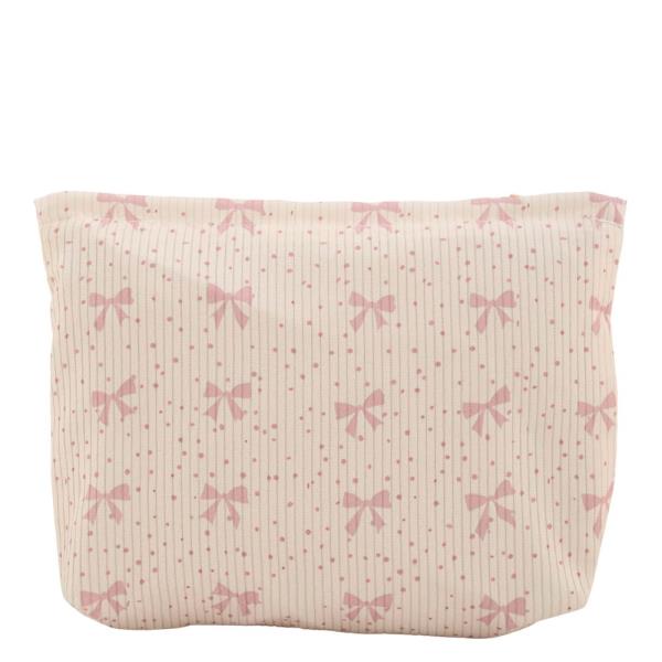 POLKA DOT RIBBON BOW PATTERN POUCH