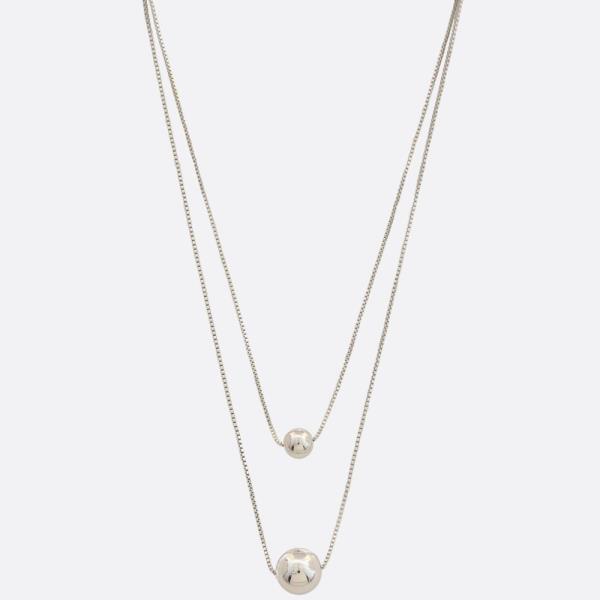 SODAJO BALL BEAD LAYERED GOLD DIPPED NECKLACE