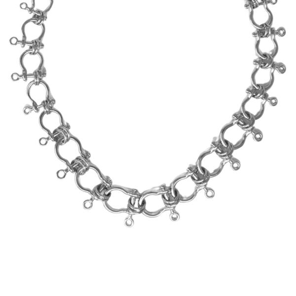 U SHAPE METAL LINK NECKLACE
