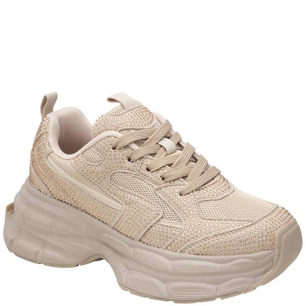 CHUNKY BOTTOM SNEAKER W RHINESTONES 12 PAIRS