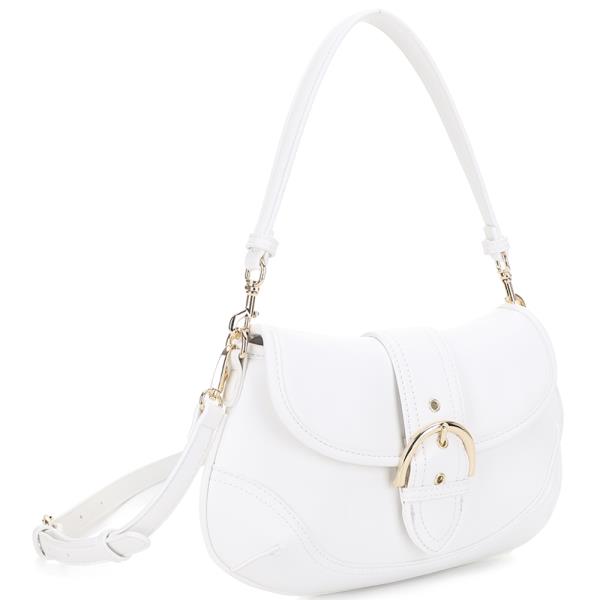 SMOOTH FLAP SHOULDER CROSSBODY BAG