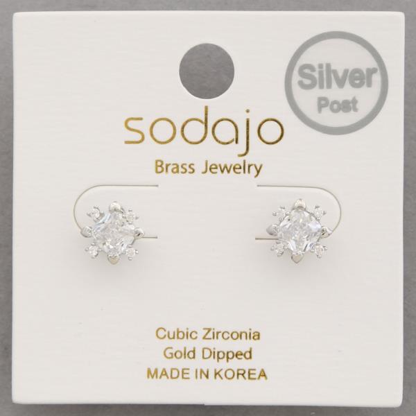 SODAJO CZ GOLD DIPPED EARRING