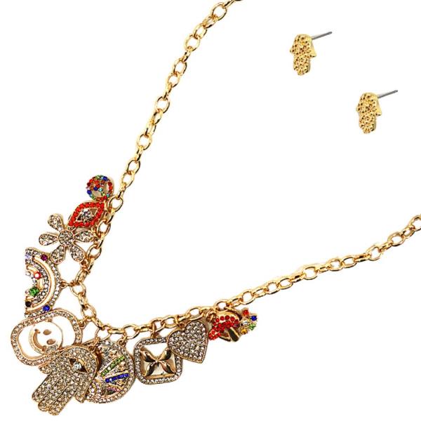 LOVE MULTI CHARM NECKLACE