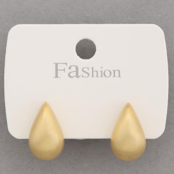 TEARDROP DOME EARRING