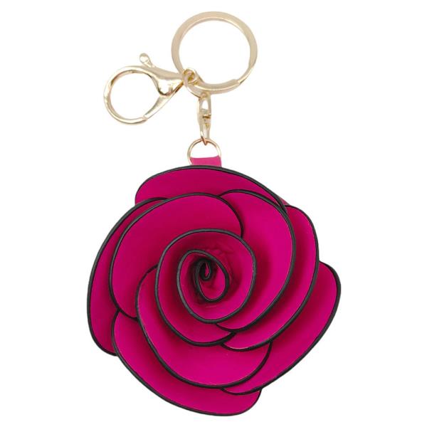 FLOWER BAG CHARM KEYCHAIN
