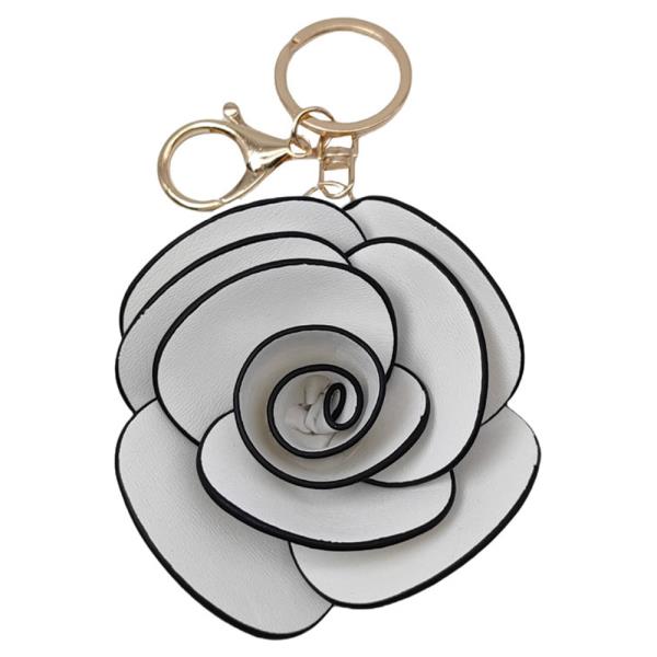 FLOWER BAG CHARM KEYCHAIN