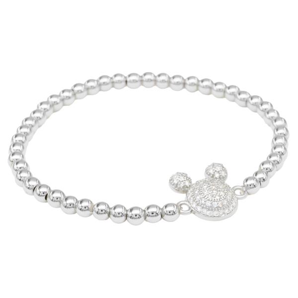 S.STEEL BALL CZ MOUSE BRACELET