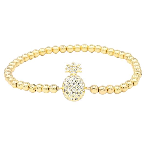 PINEAPPLE S.STEEL BALL STRETCH BRACELET