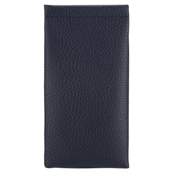 TEXTURED FAUX LEATHER SLIM GLASSES POUCH