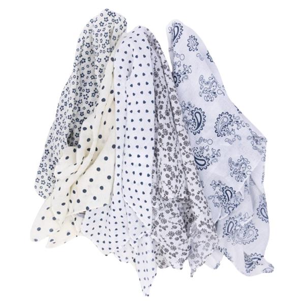 LIGHTWEIGHT PRINTED NECK SCARF – SMALL PATTERN ELEGANCE