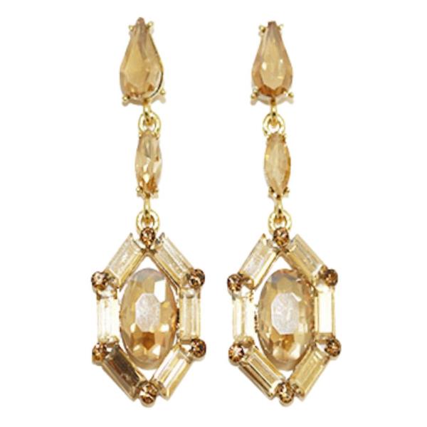 RHINESTONE DANGLE EARRING