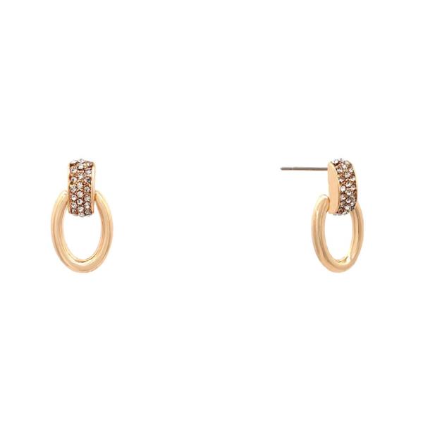 OVAL METAL EARRING