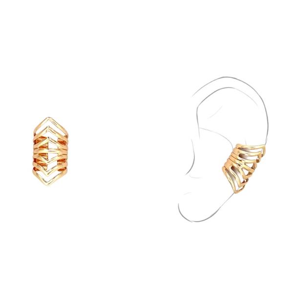 CHEVRON PATTERN EAR CUFF EARRING