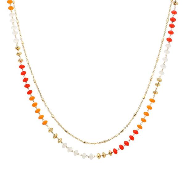 DAINTY BEADED LAYERED NECKLACE