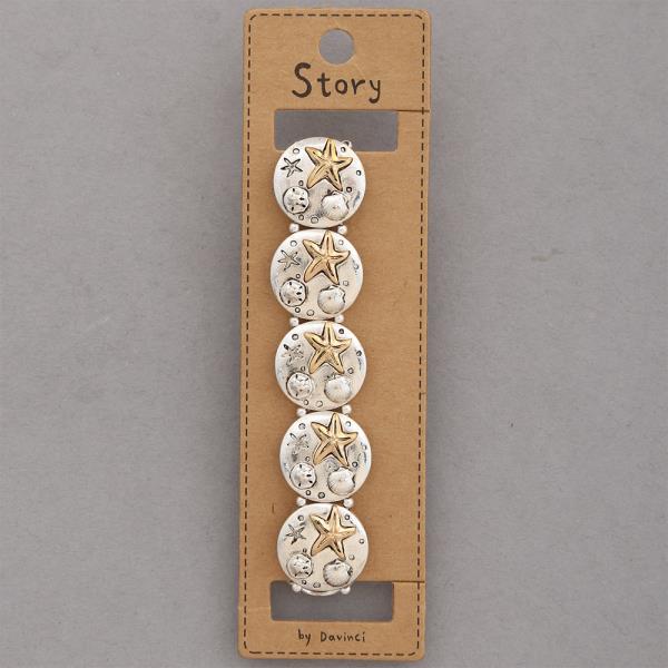 STARFISH ROUND METAL BRACELET