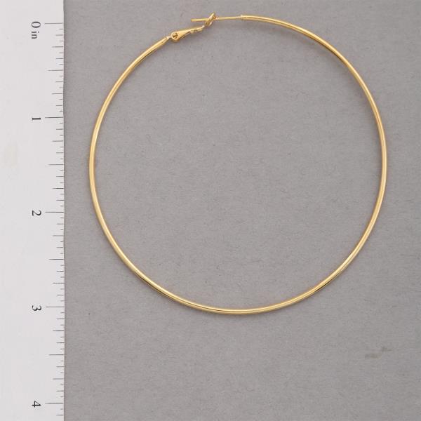 14K GOLD DIPPED HOOP EARRING