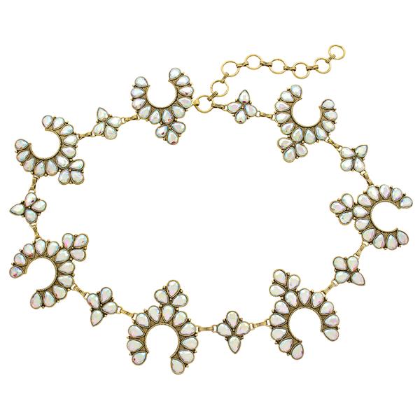 CRYSTAL FASHION METAL BELT SM SIZE