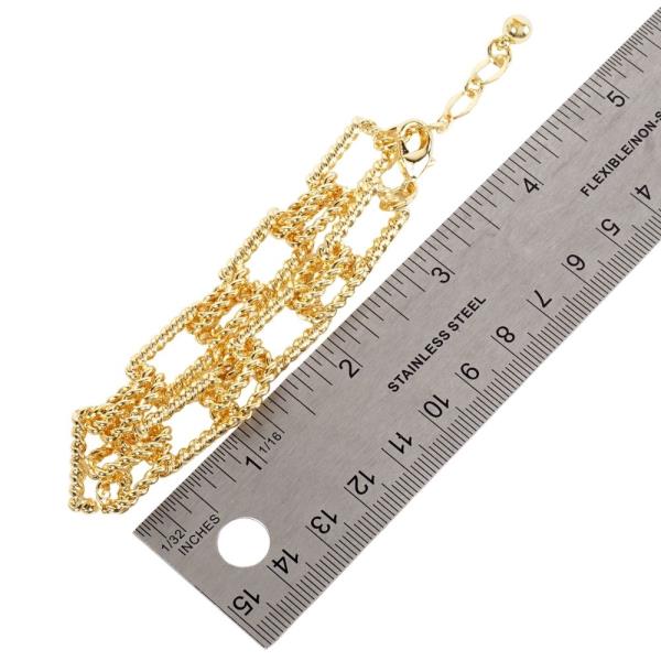 GOLD DIPPED METAL CHAIN BRACELET