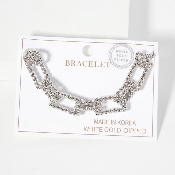 GOLD DIPPED METAL CHAIN BRACELET