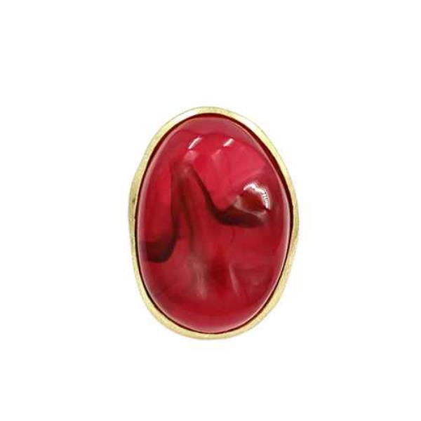 MARBLE OVAL RING