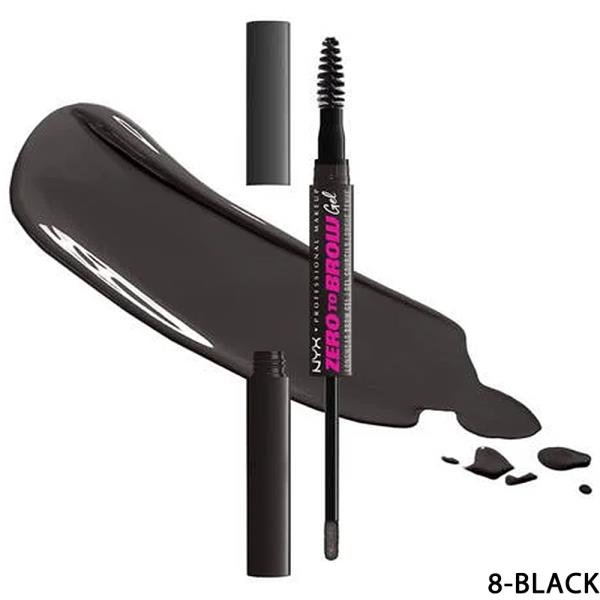 NYX MAKEUP ZERO TO BROW LONGWEAR BROW GEL (3 UNITS)