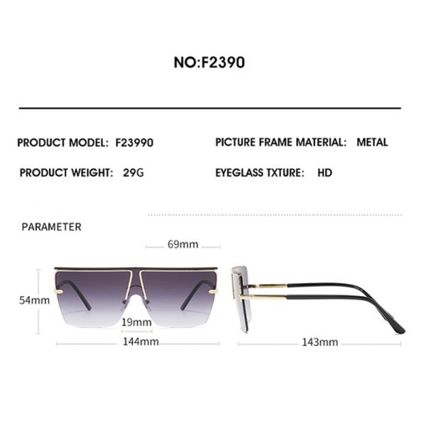 MODERN SQUARED SUNGLASSES 1DZ