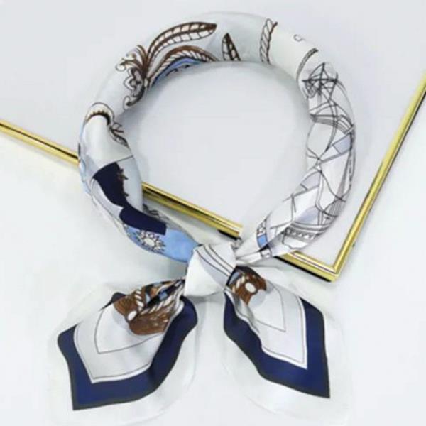 BOAT SILKY SQUARE BANDANA NECK SCARF