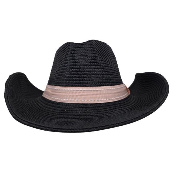 STRAW BAND COWBOY SUN HAT