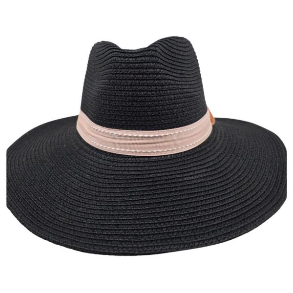 STRAW BAND COWBOY SUN HAT