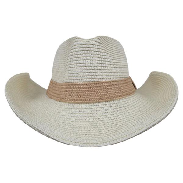 STRAW BAND COWBOY SUN HAT