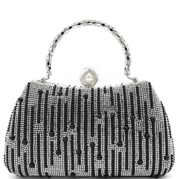 PEARL STUDDED HANDLE EVENING BAG