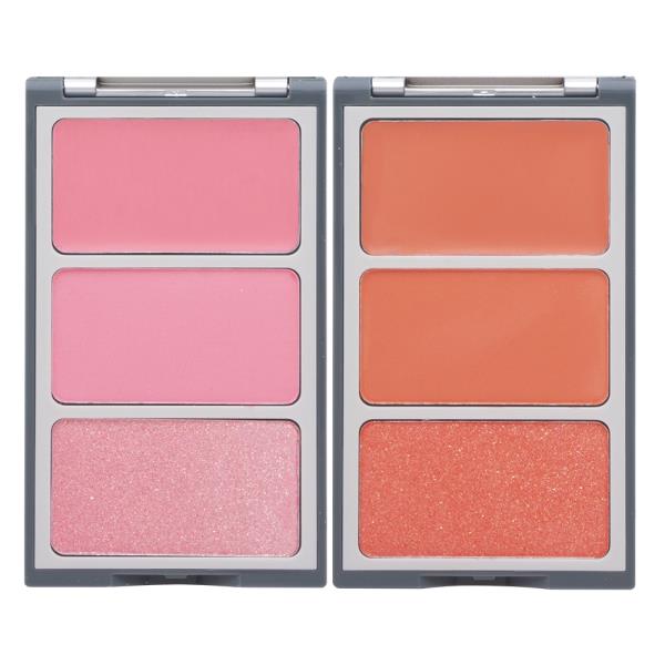 PINCH PERFECT CREAM AND POWDER BLUSH TRIO PALETTE (12 UNITS)