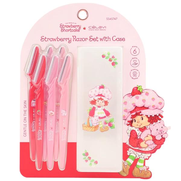 CELAVI STRAWBERRY SHORTCAKE 6PC RAZOR SET