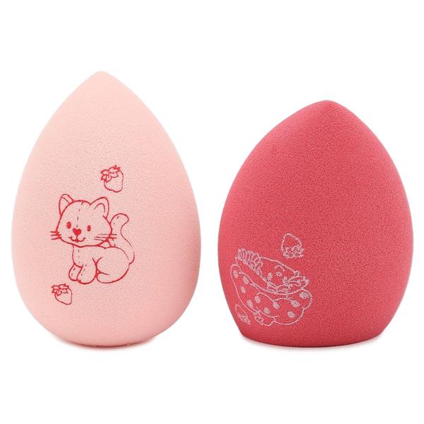 CELAVI STRAWBERRY SHORTCAKE 2PC PRINTED MAKEUP BLENDERS