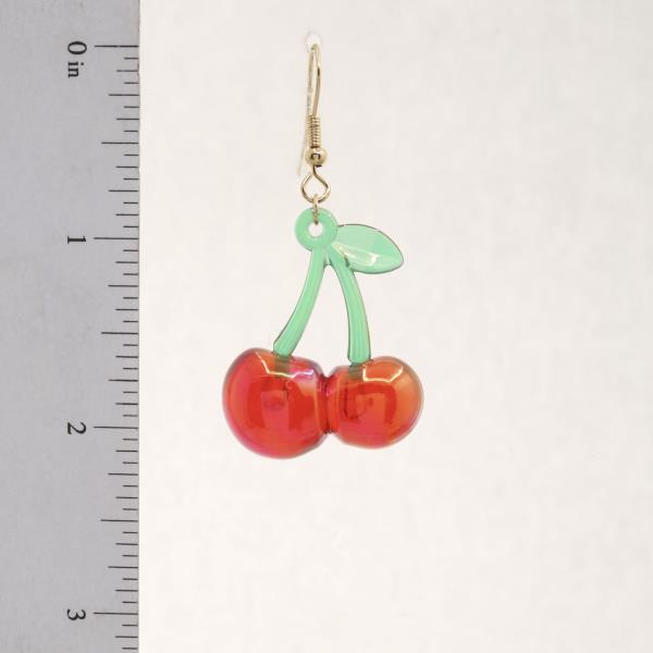 TRANSPARENT CHERRY EARRING