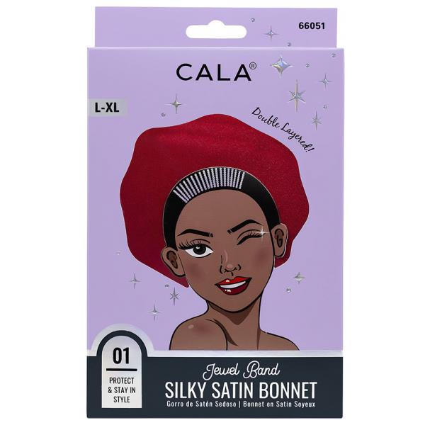 CALA JEWEL BAND HAIR BONNET (RED)