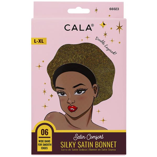 CALA SATIN COMFORT BONNET (SHINY BLACK GOLD)