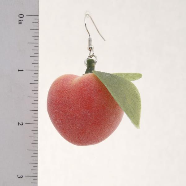 PEACH DANGLE EARRING