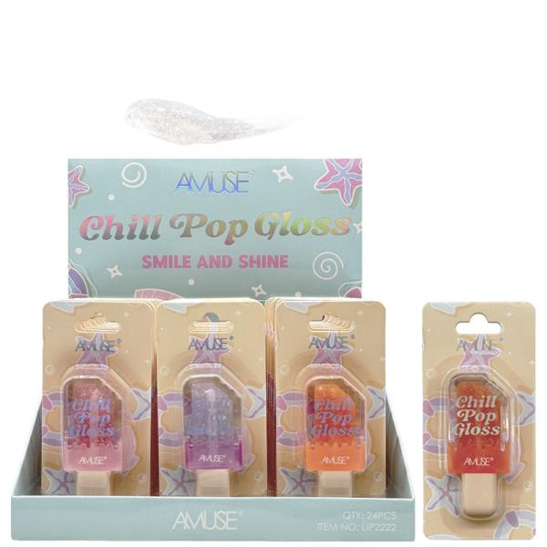 AMUSE CHILL POP LIP GLOSS (24 UNITS)