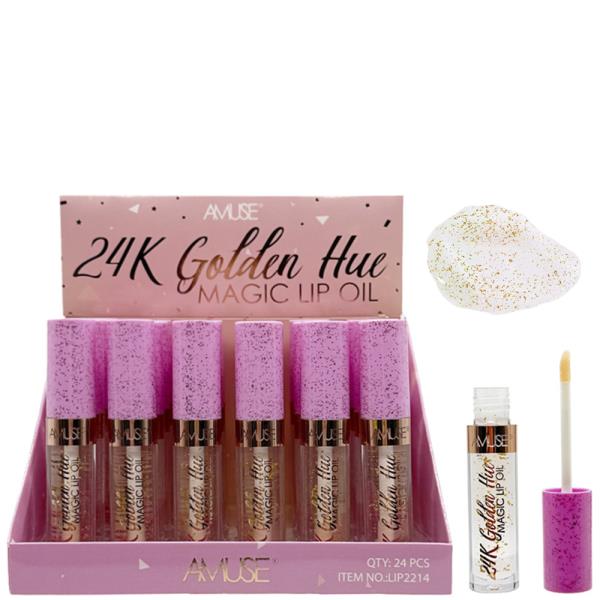 AMUSE 24K GOLDEN HUE MAGIC LIP OIL (24 UNITS)