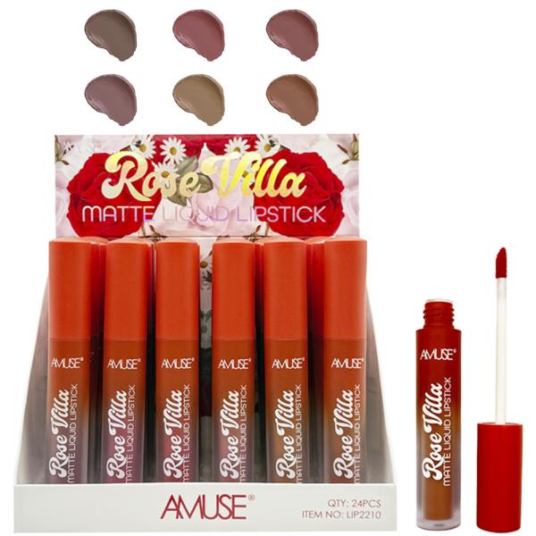 AMUSE ROSE VILLA MATTE LIQUID LIPSTICK (24 UNITS)