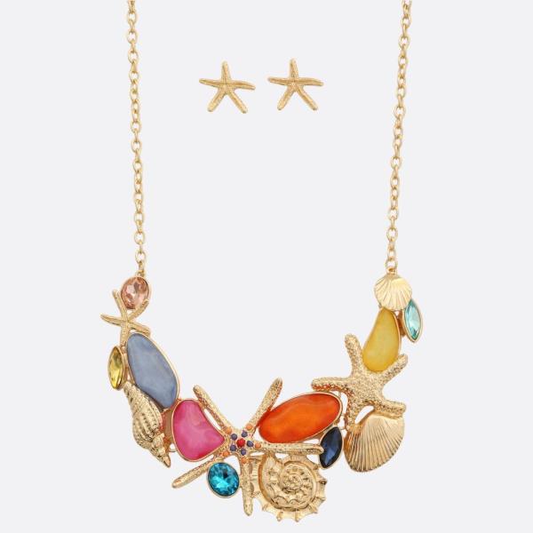 SEA LIFE BEADED NECKLACE