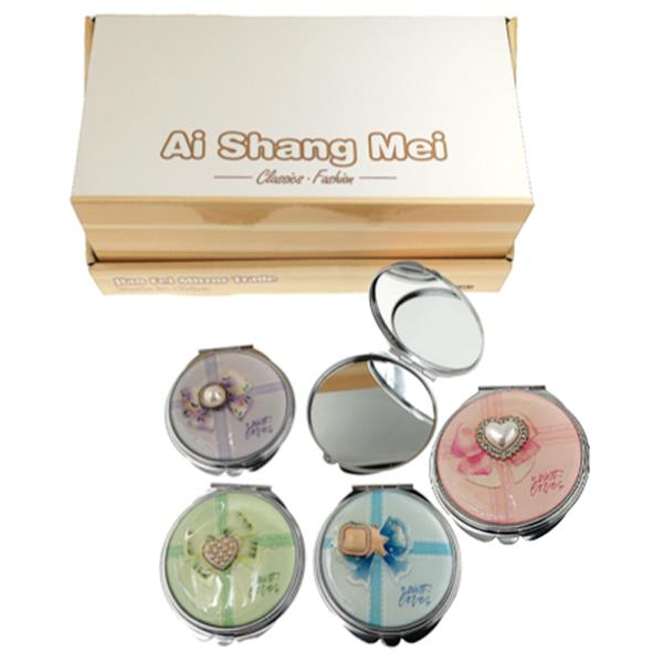 2IN1 APLANE MIRROR AND MAGNIFYING GLASS CHIC (12 UNITS)