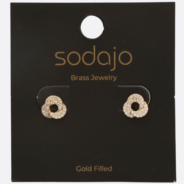 SODAJO KNOT GOLD FILLED EARRING